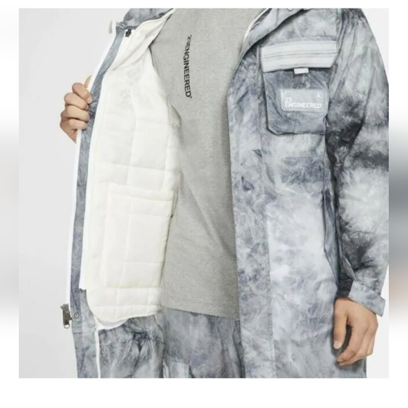 Nike Jordan 23 Engineered printed 2 in 1 Mens parka. Size M - Picture 2 of 10
